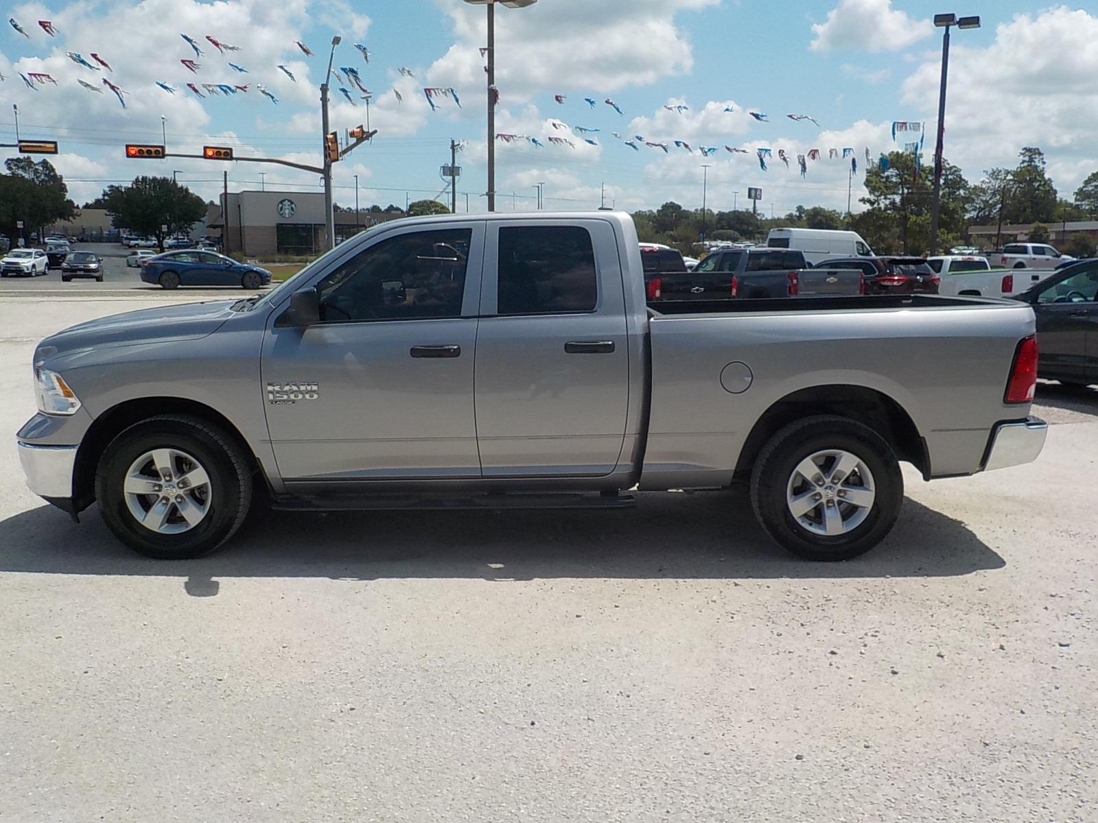 2022 Silver /Gray RAM 1500 Classic Tradesman Quad Cab 2WD (1C6RR6FG2NS) with an 3.6L V6 DOHC 24V FFV engine, 8A transmission, located at 1617 W Church Street, Livingston, TX, 77351, (936) 327-3600, 30.710995, -94.951157 - LOW MILES!! Great truck! - Photo #4