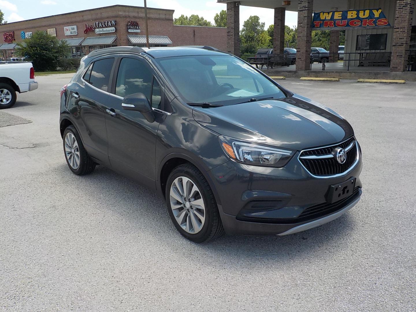 2018 Gray /Black Buick Encore Preferred FWD (KL4CJASB6JB) with an 1.4L L4 DOHC 16V TURBO engine, 6A transmission, located at 1617 W Church Street, Livingston, TX, 77351, (936) 327-3600, 30.710995, -94.951157 - Really neat vehicle right here!! Sport around anywhere you want to go in this Encore! It won't disappoint - Photo#1