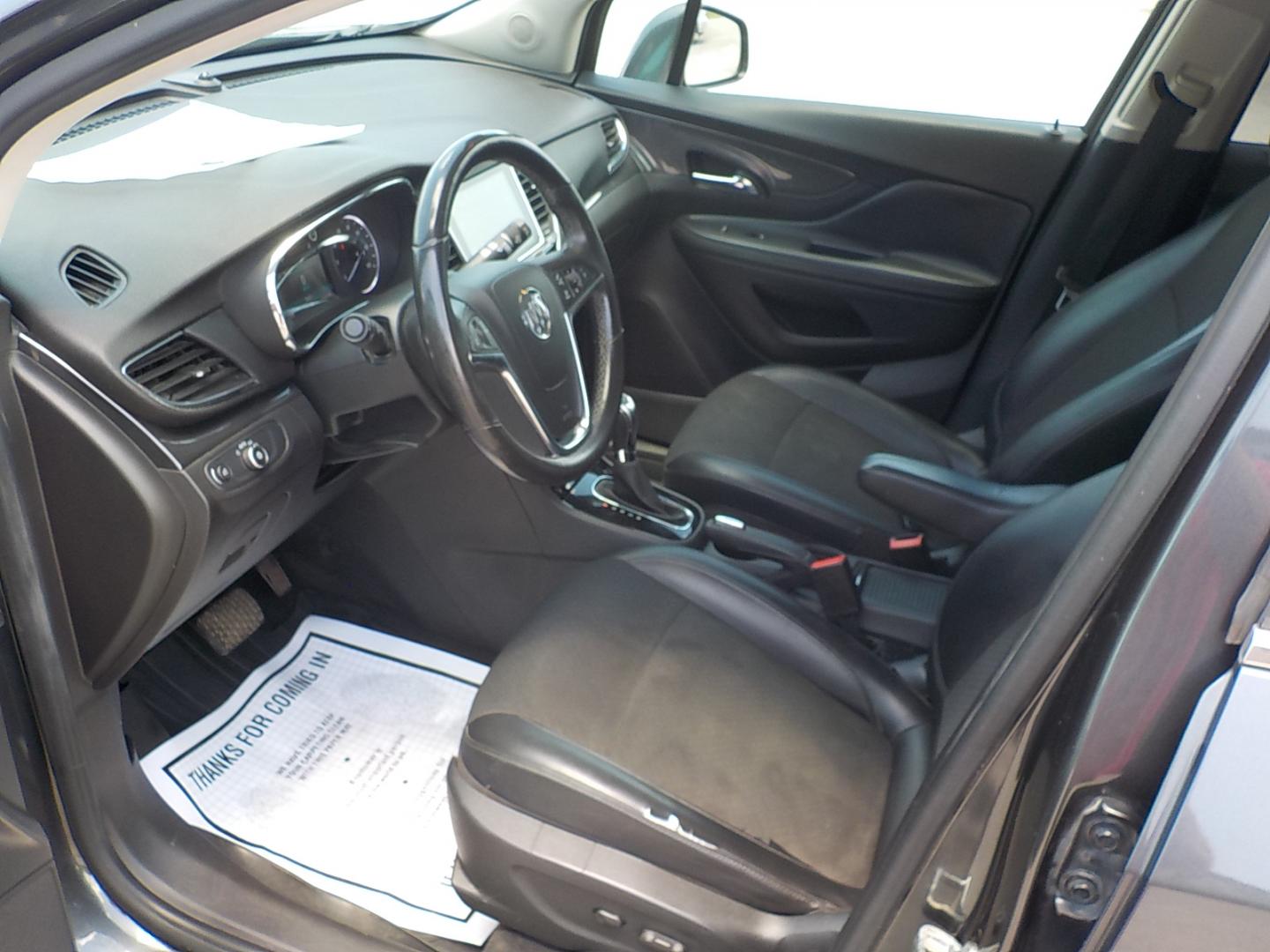 2018 Gray /Black Buick Encore Preferred FWD (KL4CJASB6JB) with an 1.4L L4 DOHC 16V TURBO engine, 6A transmission, located at 1617 W Church Street, Livingston, TX, 77351, (936) 327-3600, 30.710995, -94.951157 - Really neat vehicle right here!! Sport around anywhere you want to go in this Encore! It won't disappoint - Photo#8