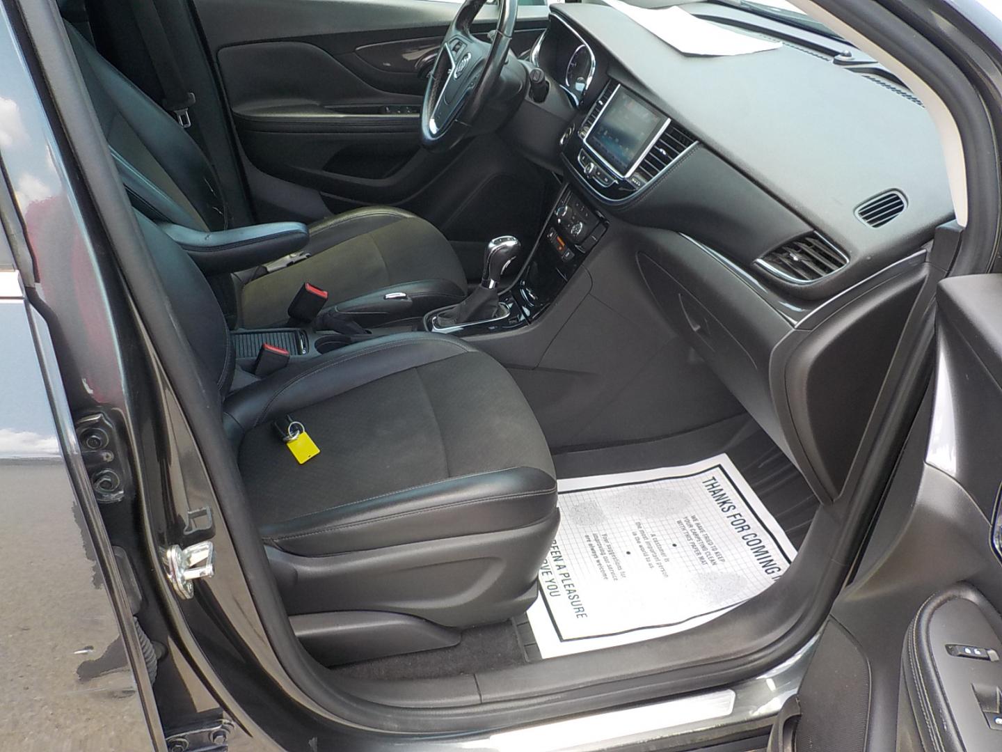 2018 Gray /Black Buick Encore Preferred FWD (KL4CJASB6JB) with an 1.4L L4 DOHC 16V TURBO engine, 6A transmission, located at 1617 W Church Street, Livingston, TX, 77351, (936) 327-3600, 30.710995, -94.951157 - Really neat vehicle right here!! Sport around anywhere you want to go in this Encore! It won't disappoint - Photo#17