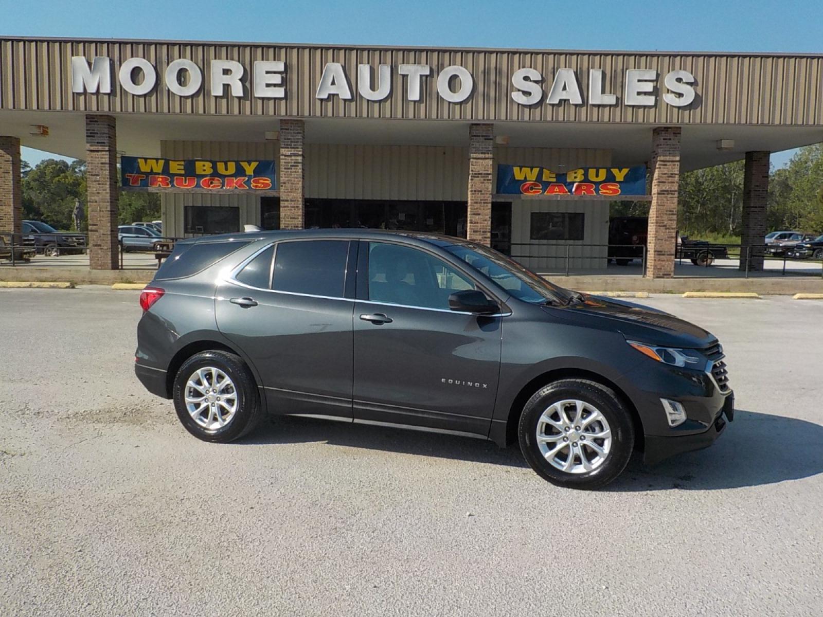 2020 Gray /Gray Chevrolet Equinox LT 1.5 2WD (2GNAXKEV8L6) with an 1.5L L4 DIR DOHC 16V TURBO engine, 6A transmission, located at 1617 W Church Street, Livingston, TX, 77351, (936) 327-3600, 30.710995, -94.951157 - ECONOMICAL!! - Photo #0