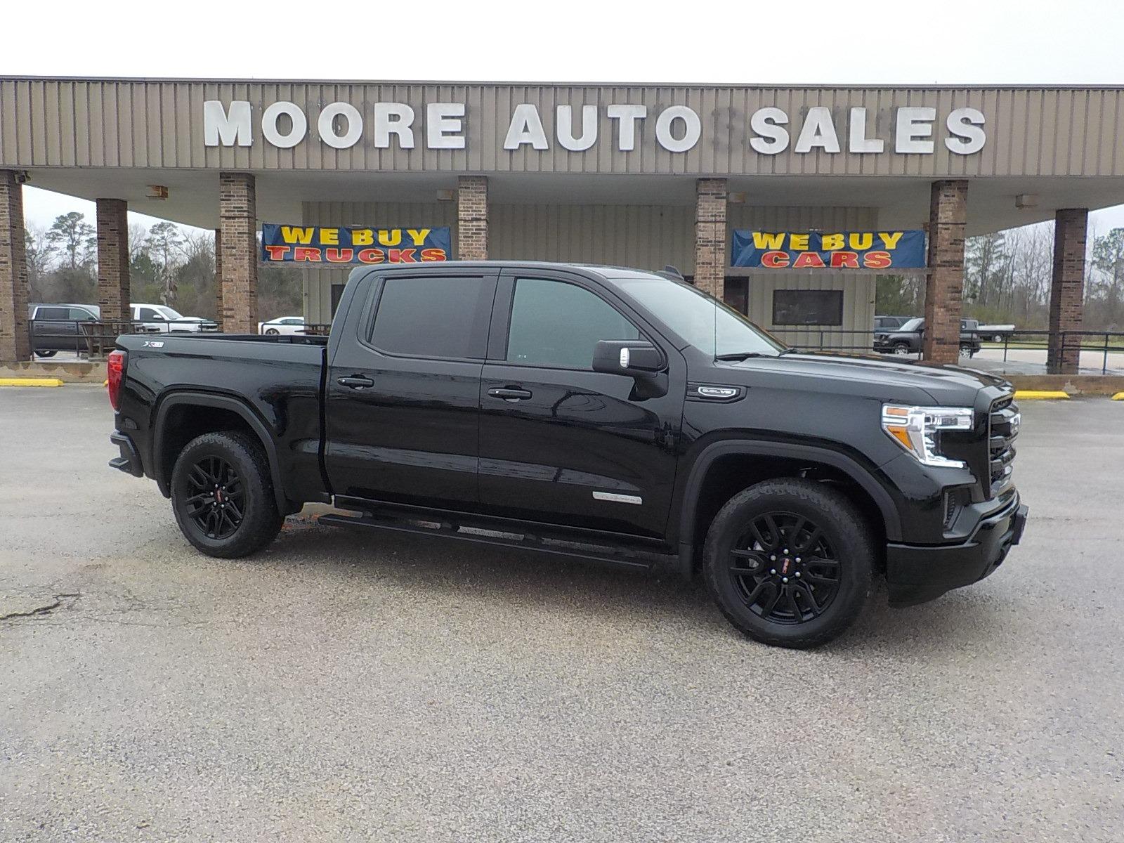 2022 Black /Black GMC Sierra 1500 Elevation Crew Cab 4WD (3GTU9CED1NG) with an 5.3L V8 OHV 16V engine, 6A transmission, located at 1617 W Church Street, Livingston, TX, 77351, (936) 327-3600, 30.710995, -94.951157 - ONE OWNER!! LOW MILES!! Absolutely unbelievable truck!! 4X4! Just come check it out for yourself!! - Photo #0