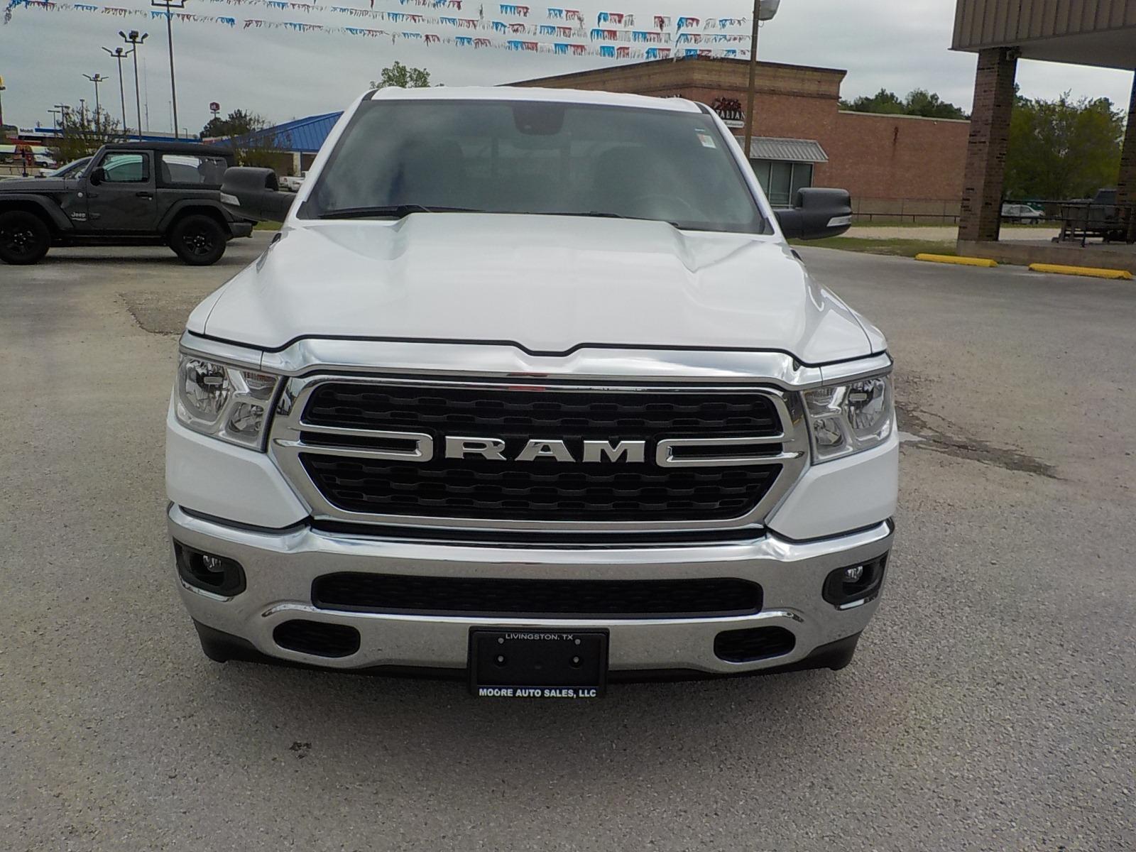 2022 White /Gray RAM 1500 Big Horn Crew Cab SWB 2WD (1C6RREFT0NN) with an 5.7L V8 OHV 16V engine, 8A transmission, located at 1617 W Church Street, Livingston, TX, 77351, (936) 327-3600, 30.710995, -94.951157 - WOW!! I really don't know what else to say! Maybe: SWEEEET! - Photo #2