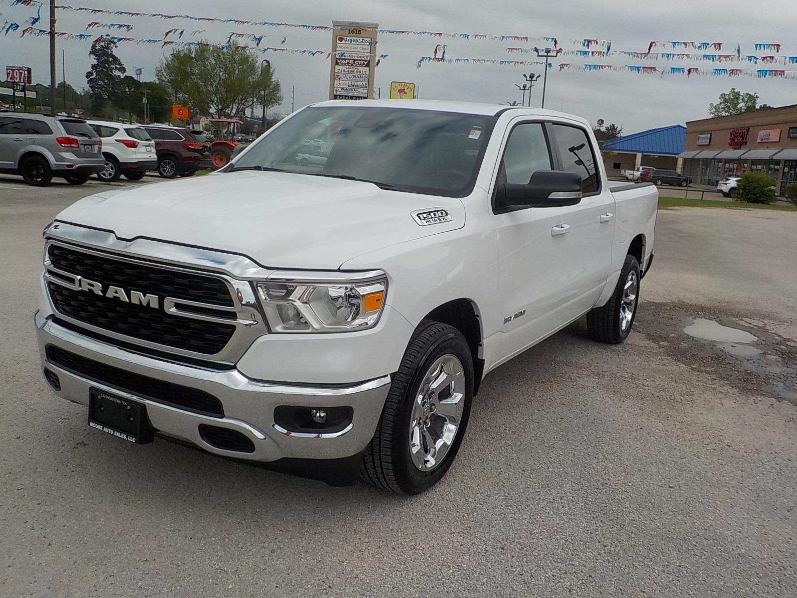 2022 White /Gray RAM 1500 Big Horn Crew Cab SWB 2WD (1C6RREFT0NN) with an 5.7L V8 OHV 16V engine, 8A transmission, located at 1617 W Church Street, Livingston, TX, 77351, (936) 327-3600, 30.710995, -94.951157 - WOW!! I really don't know what else to say! Maybe: SWEEEET! - Photo #3