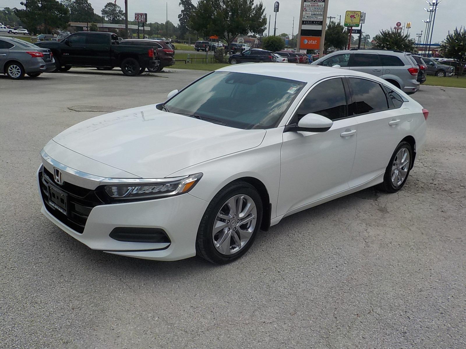 2018 White /Black Honda Accord LX CVT (1HGCV1F13JA) with an 1.5L L4 DOHC 16V engine, CVT transmission, located at 1617 W Church Street, Livingston, TX, 77351, (936) 327-3600, 30.710995, -94.951157 - ONE OWNER!! EXTREMELY low miles!! Bought this one off the street - Photo #3