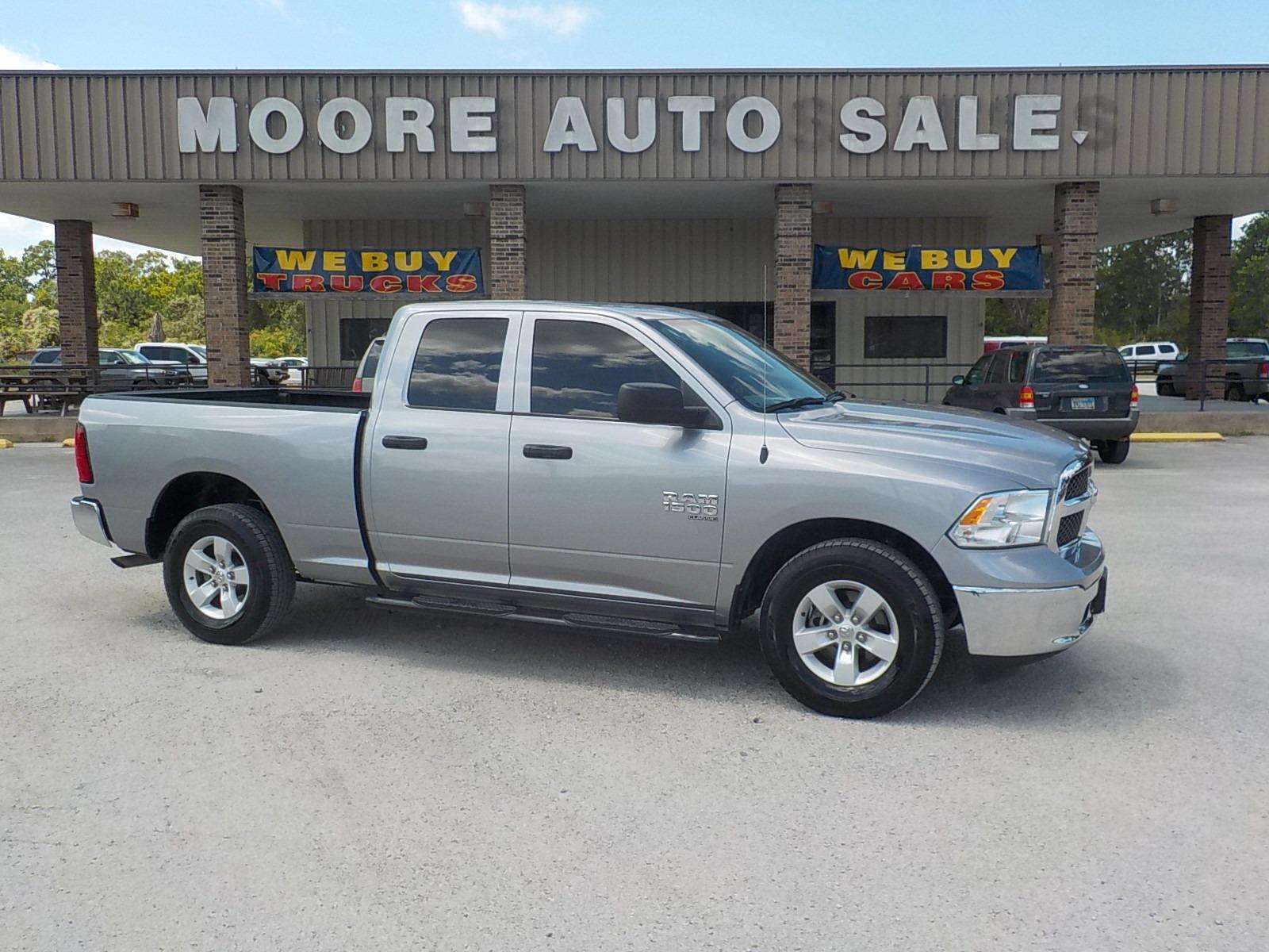 2022 Silver /Gray RAM 1500 Classic Tradesman Quad Cab 2WD (1C6RR6FG2NS) with an 3.6L V6 DOHC 24V FFV engine, 8A transmission, located at 1617 W Church Street, Livingston, TX, 77351, (936) 327-3600, 30.710995, -94.951157 - LOW MILES!! Great truck! - Photo #0