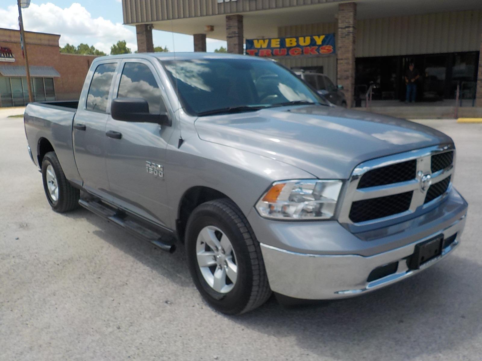 2022 Silver /Gray RAM 1500 Classic Tradesman Quad Cab 2WD (1C6RR6FG2NS) with an 3.6L V6 DOHC 24V FFV engine, 8A transmission, located at 1617 W Church Street, Livingston, TX, 77351, (936) 327-3600, 30.710995, -94.951157 - LOW MILES!! Great truck! - Photo #1