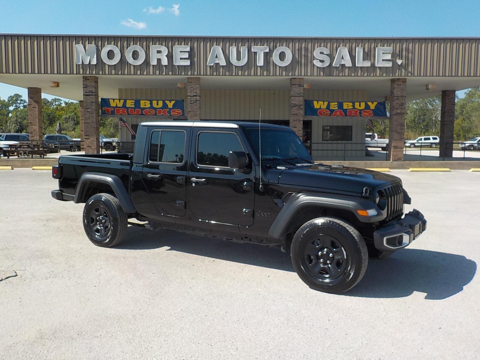 2023 Black /Black Jeep Gladiator (1C6HTAG9PL5) with an V-6 engine, Automatic transmission, located at 1617 W Church Street, Livingston, TX, 77351, (936) 327-3600, 30.710995, -94.951157 - NIIIICE!!! - Photo #0