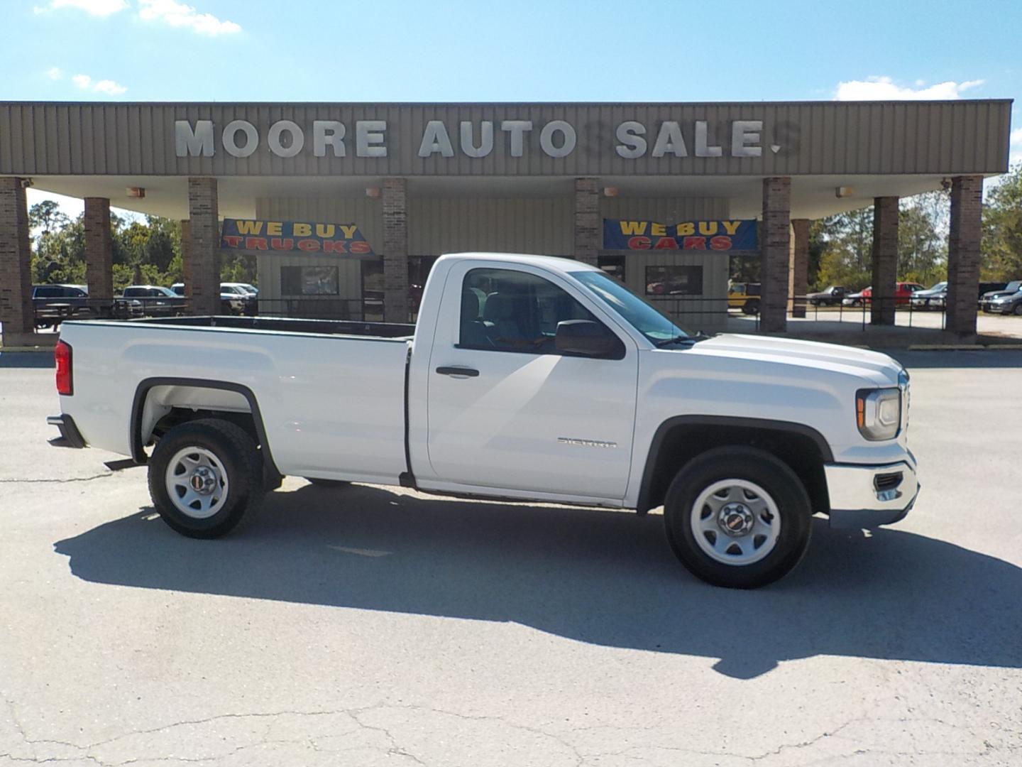 2016 White /Gray GMC Sierra 1500 Base Long Box 2WD (1GTN1LECXGZ) with an 5.3L V8 OHV 16V engine, 6A transmission, located at 1617 W Church Street, Livingston, TX, 77351, (936) 327-3600, 30.710995, -94.951157 - Hard to find long box with a 5.3L V8 in it! - Photo#0