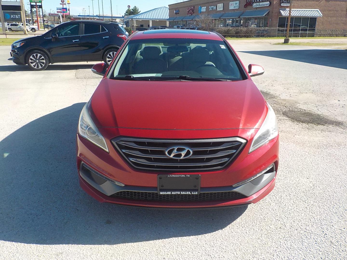 2017 Maroon /Tan Hyundai Sonata Sport (5NPE34AF4HH) with an 2.4L L4 DOHC 16V engine, 6A transmission, located at 1617 W Church Street, Livingston, TX, 77351, (936) 327-3600, 30.710995, -94.951157 - ONE OWNER!! Classic "lil ole lady car". Locally owned car! Great car for a great price in today's world!! - Photo#2