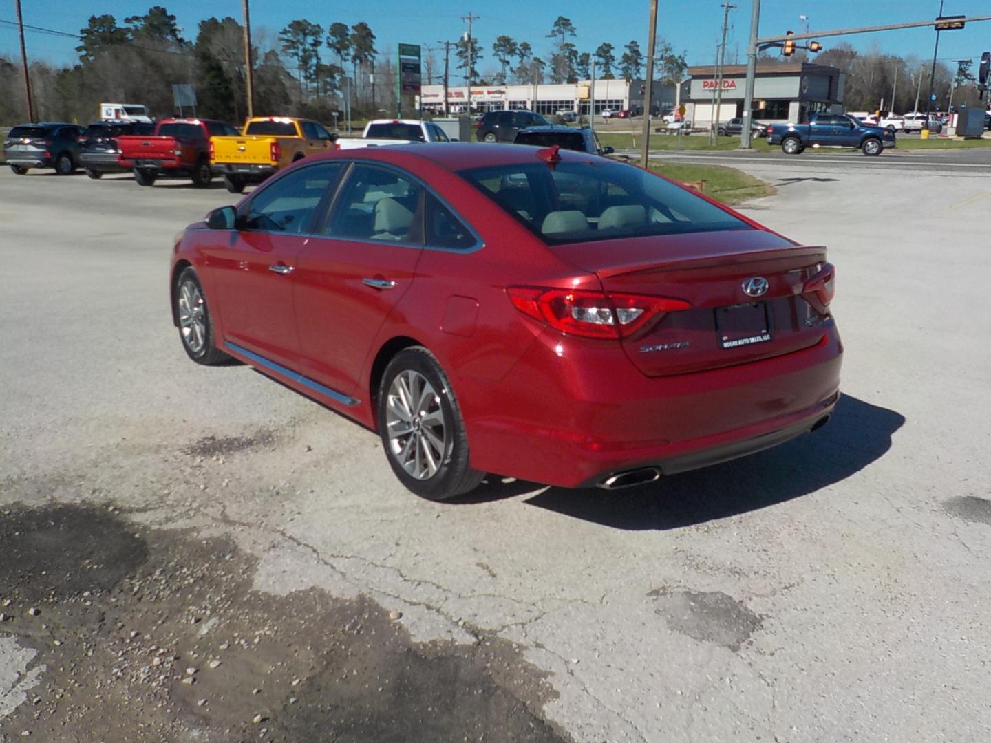 2017 Maroon /Tan Hyundai Sonata Sport (5NPE34AF4HH) with an 2.4L L4 DOHC 16V engine, 6A transmission, located at 1617 W Church Street, Livingston, TX, 77351, (936) 327-3600, 30.710995, -94.951157 - ONE OWNER!! Classic "lil ole lady car". Locally owned car! Great car for a great price in today's world!! - Photo#5