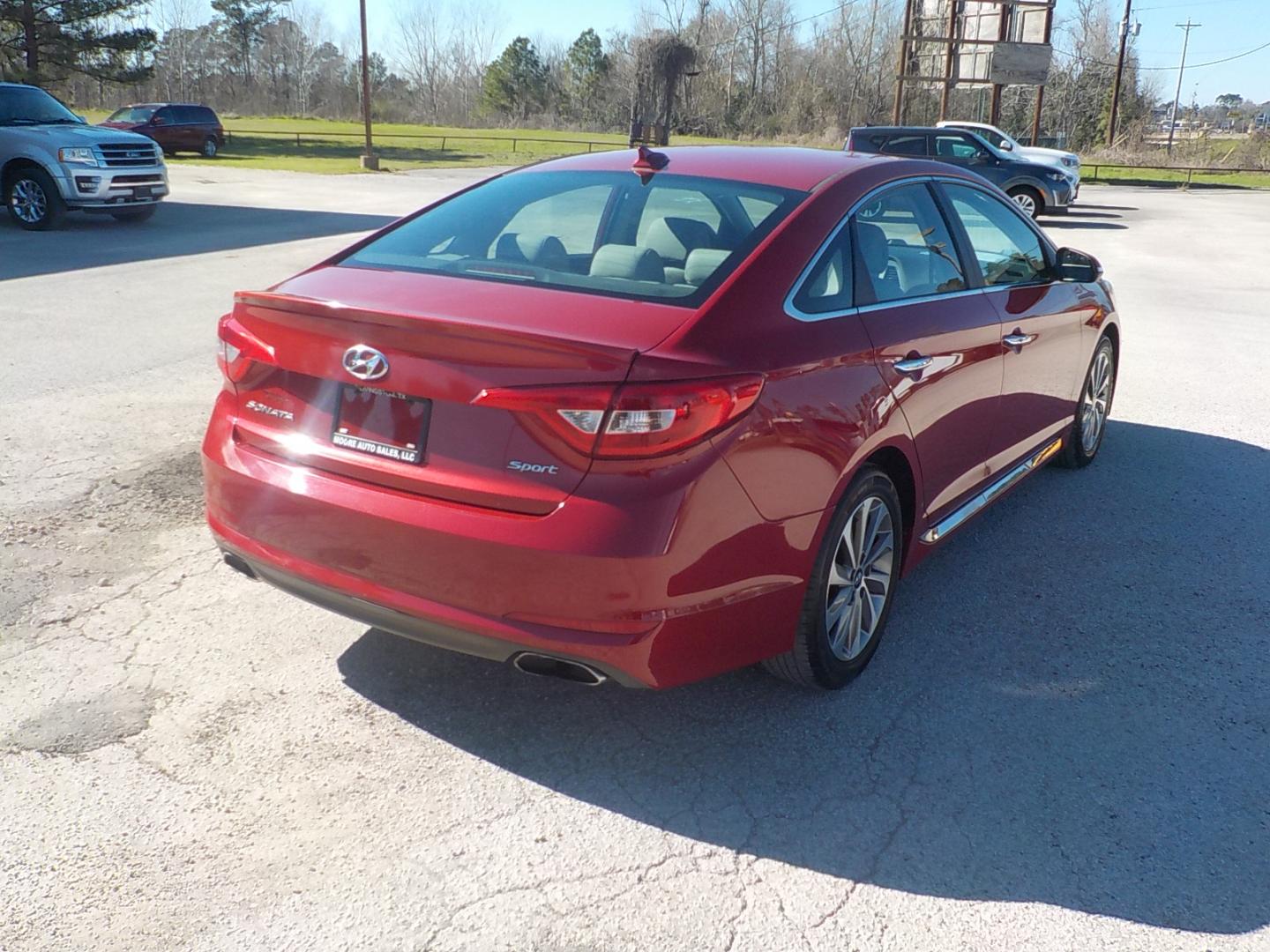 2017 Maroon /Tan Hyundai Sonata Sport (5NPE34AF4HH) with an 2.4L L4 DOHC 16V engine, 6A transmission, located at 1617 W Church Street, Livingston, TX, 77351, (936) 327-3600, 30.710995, -94.951157 - ONE OWNER!! Classic "lil ole lady car". Locally owned car! Great car for a great price in today's world!! - Photo#6