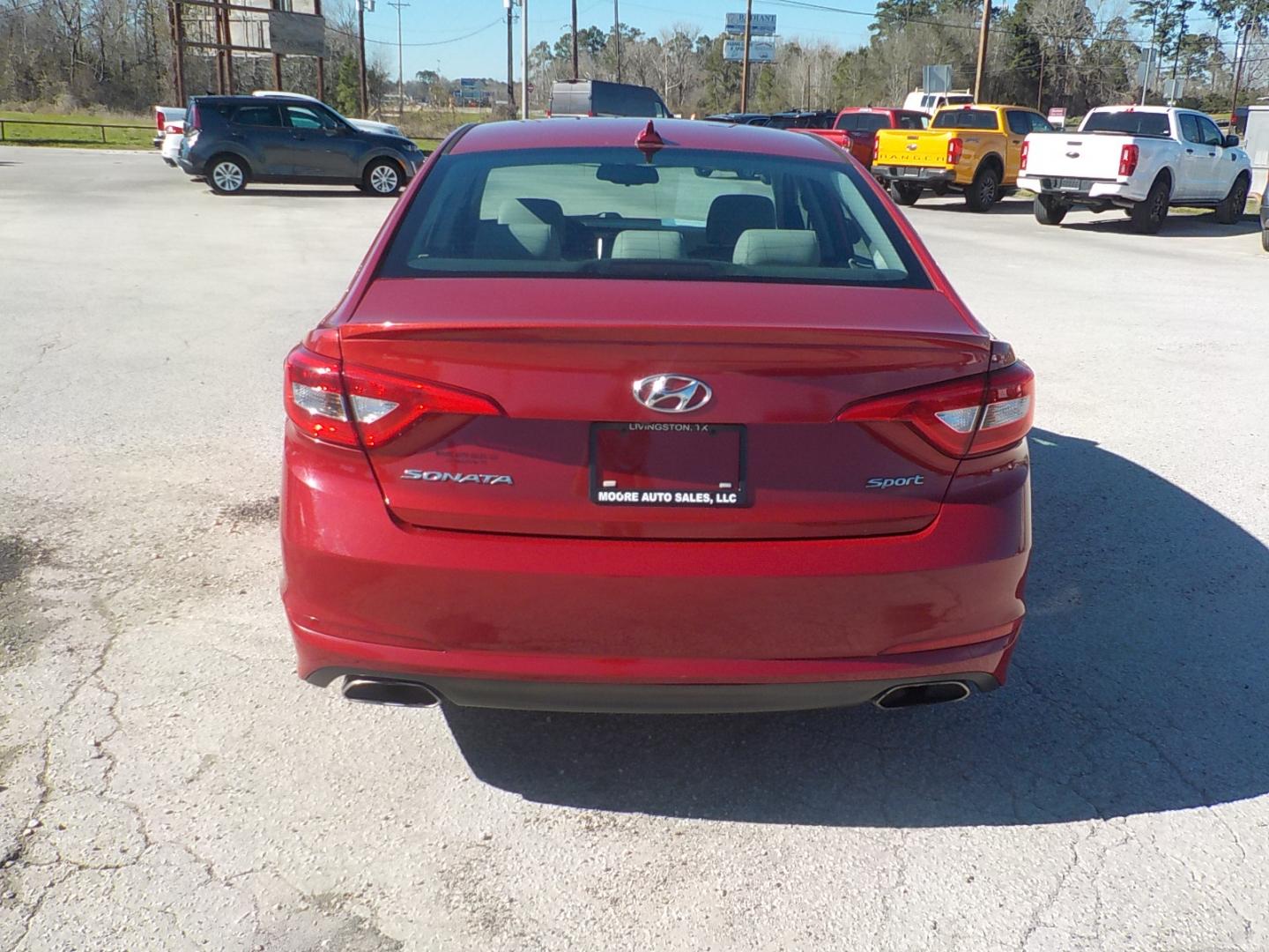 2017 Maroon /Tan Hyundai Sonata Sport (5NPE34AF4HH) with an 2.4L L4 DOHC 16V engine, 6A transmission, located at 1617 W Church Street, Livingston, TX, 77351, (936) 327-3600, 30.710995, -94.951157 - ONE OWNER!! Classic "lil ole lady car". Locally owned car! Great car for a great price in today's world!! - Photo#7