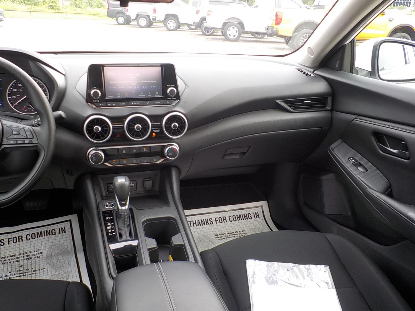 2025 White /Black Nissan Sentra S (3N1AB8BV3SY) with an 1.8L L4 SFI DOHC 16V engine, CVT transmission, located at 1617 W Church Street, Livingston, TX, 77351, (936) 327-3600, 30.710995, -94.951157 - Real economy here!! - Photo#11