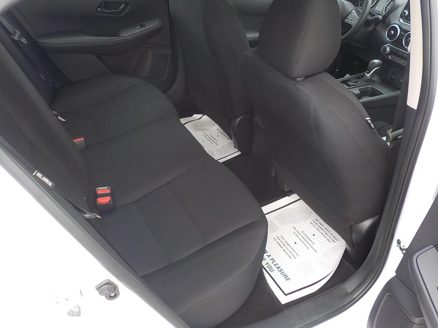 2025 White /Black Nissan Sentra S (3N1AB8BV3SY) with an 1.8L L4 SFI DOHC 16V engine, CVT transmission, located at 1617 W Church Street, Livingston, TX, 77351, (936) 327-3600, 30.710995, -94.951157 - Real economy here!! - Photo#13
