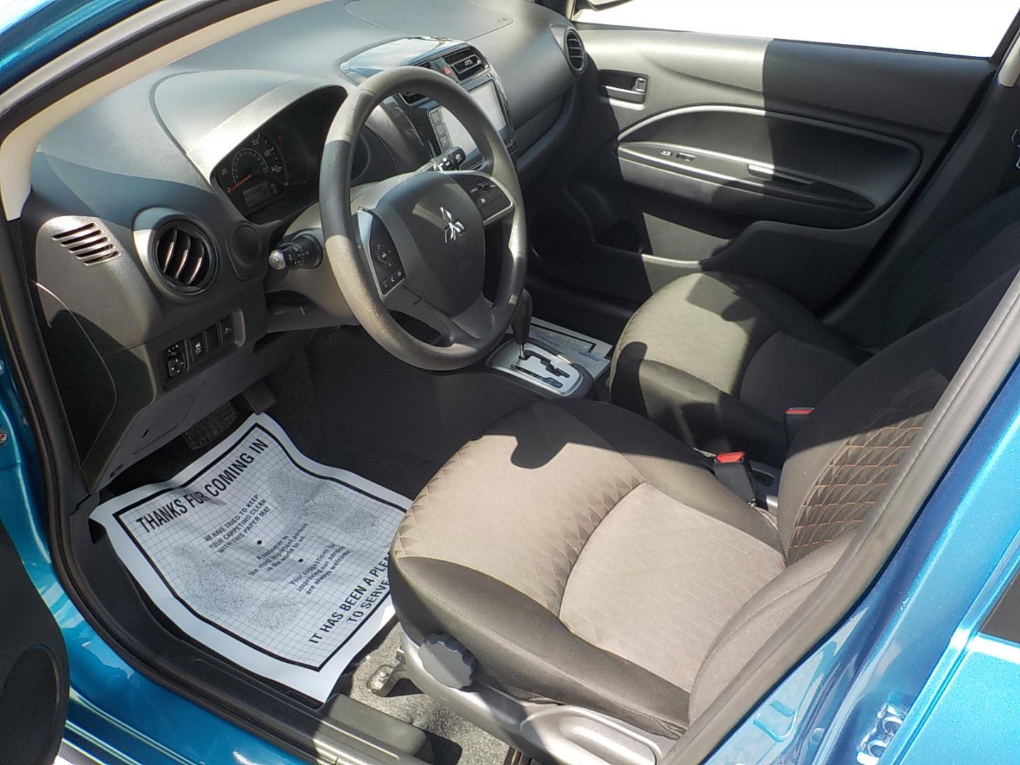 2021 Blue Mitsubishi Mirage ES CVT (ML32AUHJ9MH) with an 1.2L L3 DOHC engine, CVT transmission, located at 1617 W Church Street, Livingston, TX, 77351, (936) 327-3600, 30.710995, -94.951157 - Great economical car right here! - Photo#8