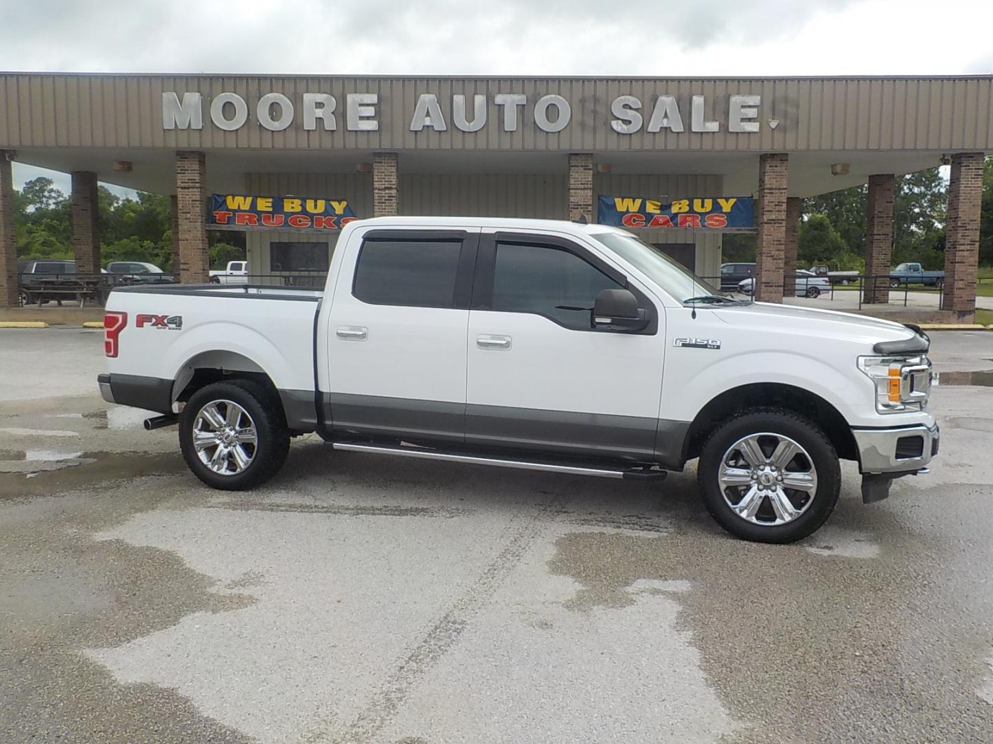 2019 White/Tan /gray Ford F-150 XLT SuperCrew 6.5-ft. Bed 4WD (1FTEW1E43KK) with an 3.5L V6 TURBO engine, 6A transmission, located at 1617 W Church Street, Livingston, TX, 77351, (936) 327-3600, 30.710995, -94.951157 - ONE OWNER!! Local truck! - Photo#0