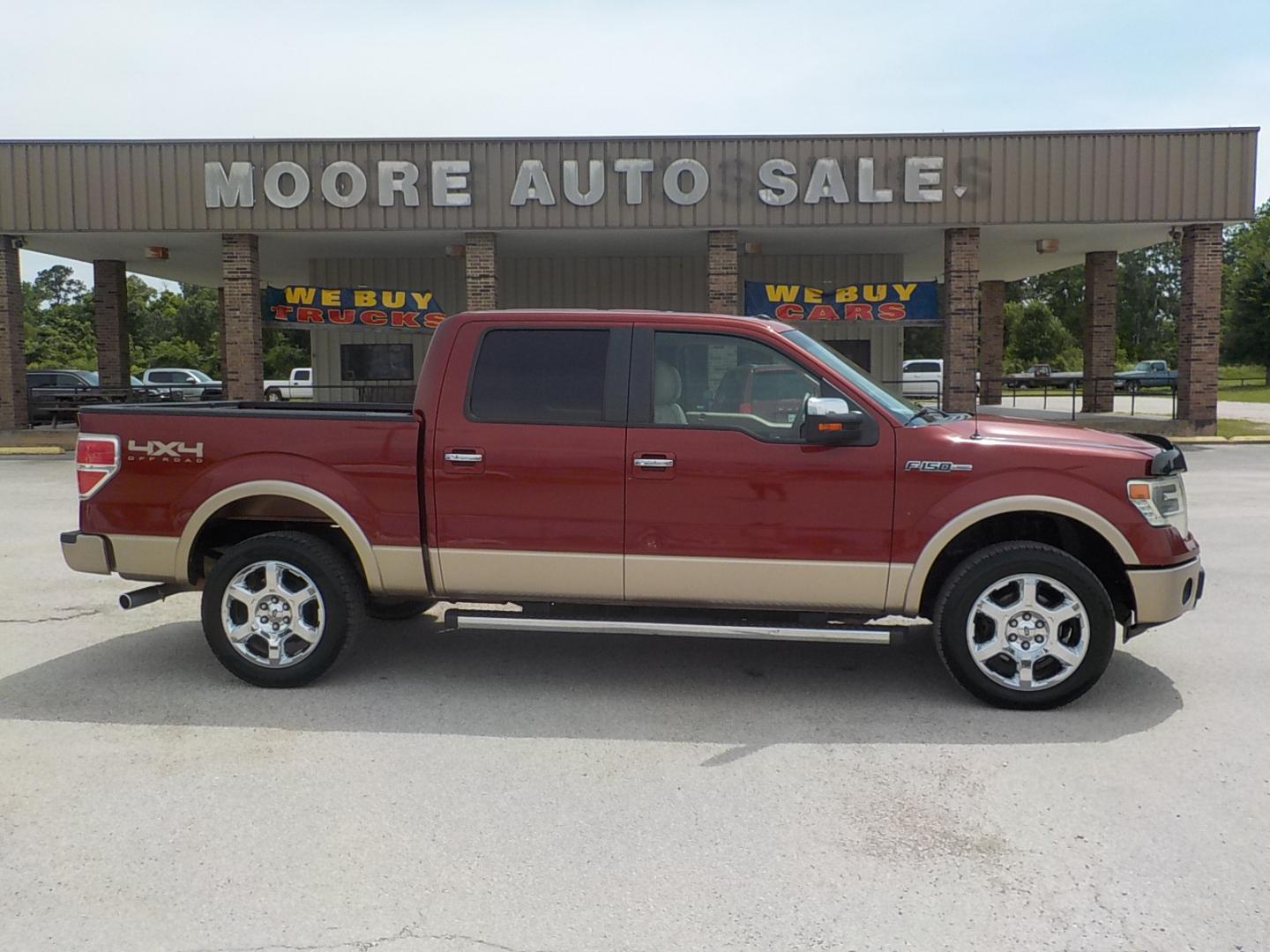 2014 Copper/Tan /Beige Ford F-150 Lariat SuperCrew 5.5-ft. Bed 4WD (1FTFW1EFXEK) with an 5.0L V8 engine, 6-Speed Automatic transmission, located at 1617 W Church Street, Livingston, TX, 77351, (936) 327-3600, 30.710995, -94.951157 - Good looking truck that runs and drives great!! - Photo#0