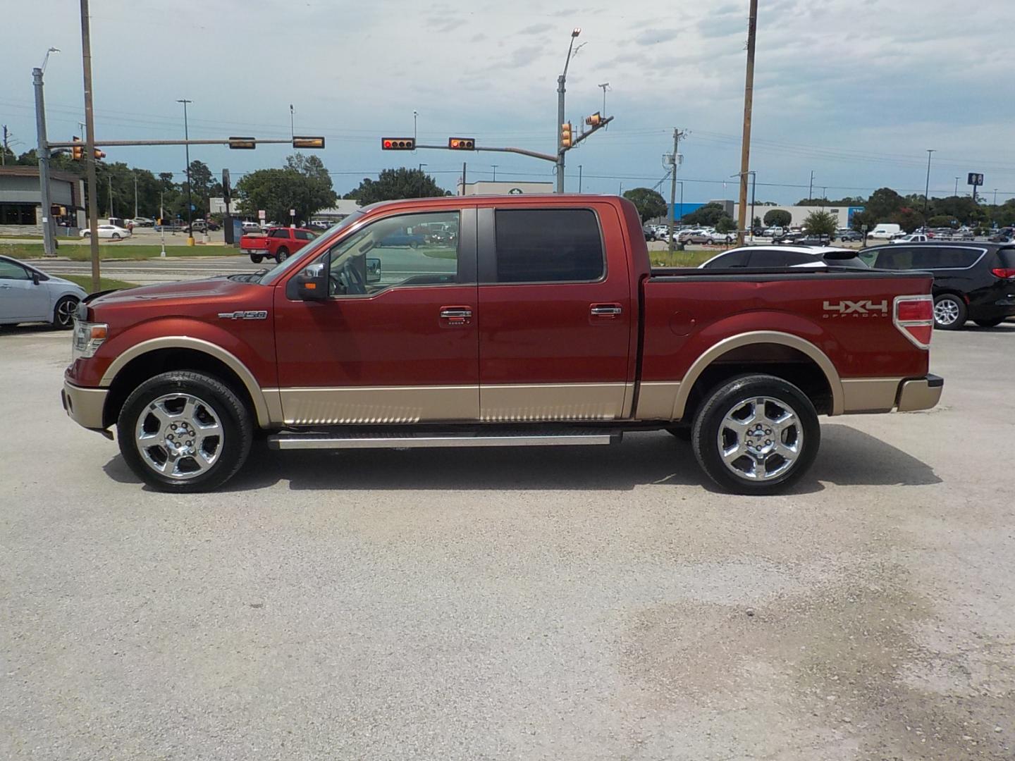 2014 Copper/Tan /Beige Ford F-150 Lariat SuperCrew 5.5-ft. Bed 4WD (1FTFW1EFXEK) with an 5.0L V8 engine, 6-Speed Automatic transmission, located at 1617 W Church Street, Livingston, TX, 77351, (936) 327-3600, 30.710995, -94.951157 - Good looking truck that runs and drives great!! - Photo#4