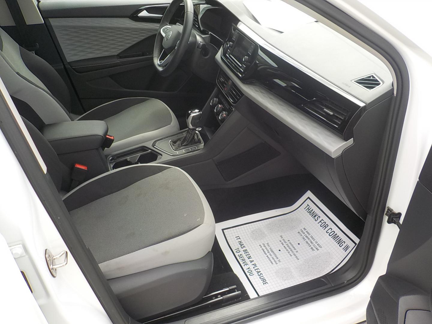 2024 White /Black Volkswagen Taos S (3VV5X7B27RM) with an 1.5L L4 SFI DOHC 16V engine, 8A transmission, located at 1617 W Church Street, Livingston, TX, 77351, (936) 327-3600, 30.710995, -94.951157 - This is a really sporty SUV that should get great fuel mileage for you!! - Photo#17