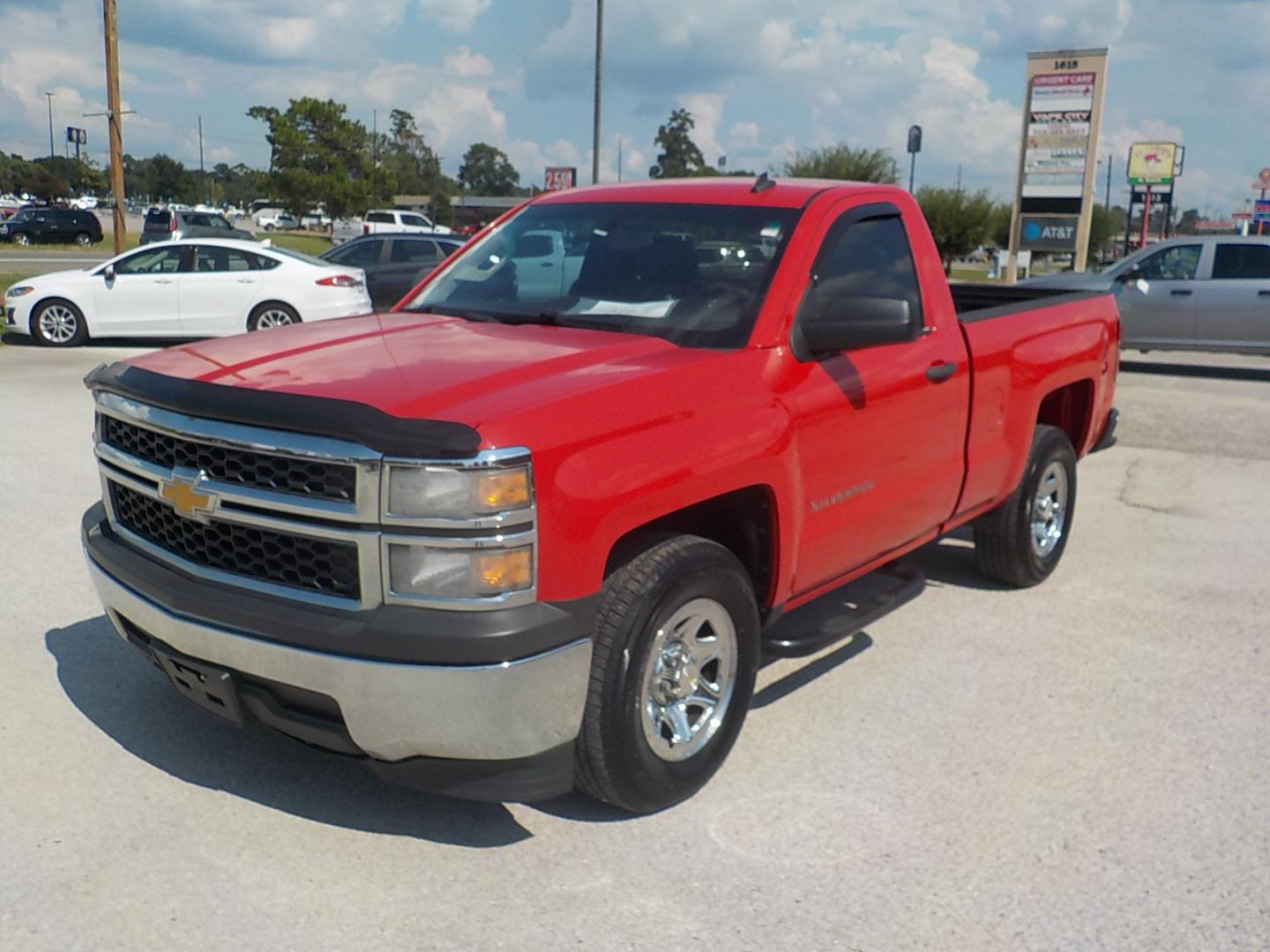 2014 Red /Gray Chevrolet Silverado 1500 Work Truck 1WT Regular Cab 2WD (1GCNCPEH6EZ) with an 4.3L V6 OHV 12V engine, 6-Speed Automatic transmission, located at 1617 W Church Street, Livingston, TX, 77351, (936) 327-3600, 30.710995, -94.951157 - WOW!! LOW MILES FOR THE YEAR!! I love this truck for what it is!! Come buy this truck and experience as much quality as you can for this price range truck!! - Photo#3