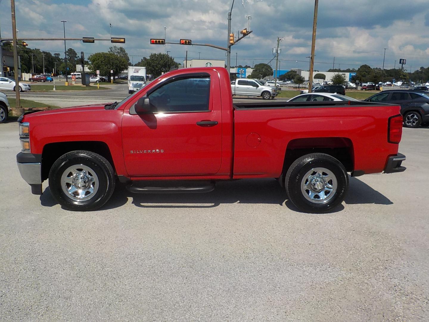 2014 Red /Gray Chevrolet Silverado 1500 Work Truck 1WT Regular Cab 2WD (1GCNCPEH6EZ) with an 4.3L V6 OHV 12V engine, 6-Speed Automatic transmission, located at 1617 W Church Street, Livingston, TX, 77351, (936) 327-3600, 30.710995, -94.951157 - WOW!! LOW MILES FOR THE YEAR!! I love this truck for what it is!! Come buy this truck and experience as much quality as you can for this price range truck!! - Photo#4