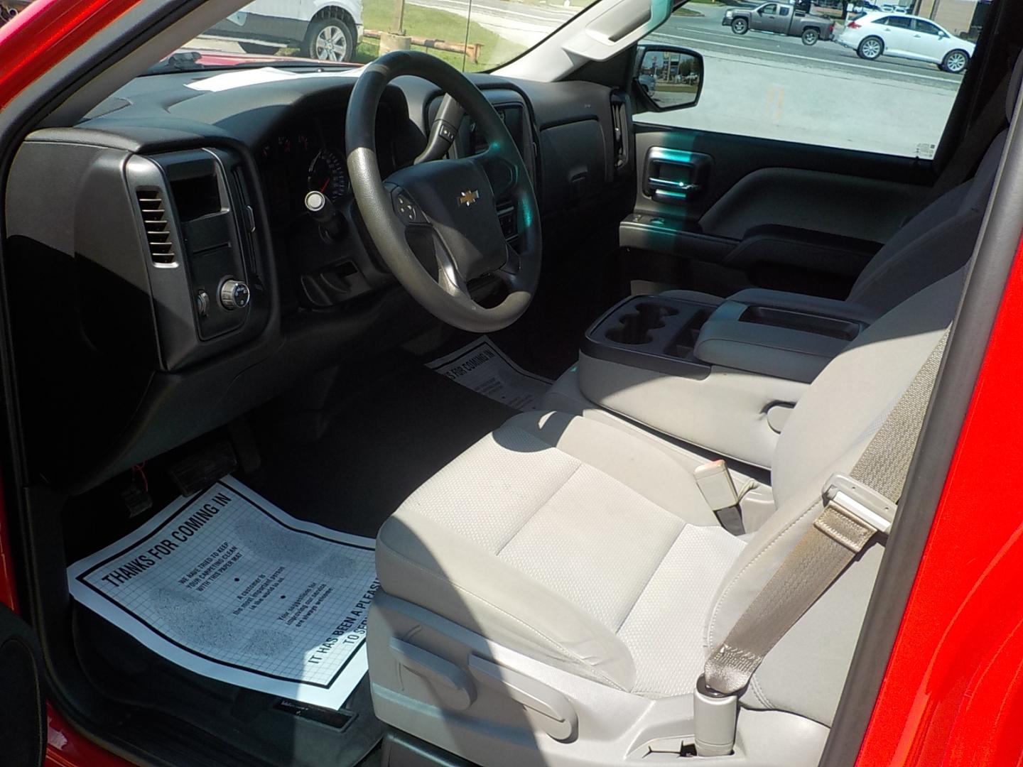 2014 Red /Gray Chevrolet Silverado 1500 Work Truck 1WT Regular Cab 2WD (1GCNCPEH6EZ) with an 4.3L V6 OHV 12V engine, 6-Speed Automatic transmission, located at 1617 W Church Street, Livingston, TX, 77351, (936) 327-3600, 30.710995, -94.951157 - WOW!! LOW MILES FOR THE YEAR!! I love this truck for what it is!! Come buy this truck and experience as much quality as you can for this price range truck!! - Photo#8