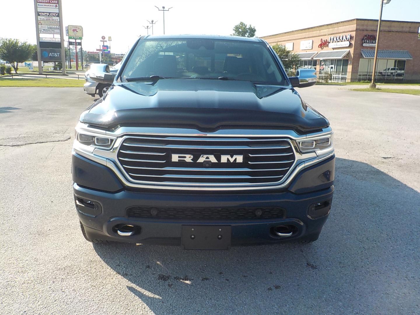 2021 Blue /Tan RAM 1500 Longhorn Crew Cab SWB 4WD (1C6SRFKT5MN) with an 5.7L V8 OHV 16V engine, 8A transmission, located at 1617 W Church Street, Livingston, TX, 77351, (936) 327-3600, 30.710995, -94.951157 - ONE OWNER!! LOW MILES!! IMMACULATE!! - Photo#2