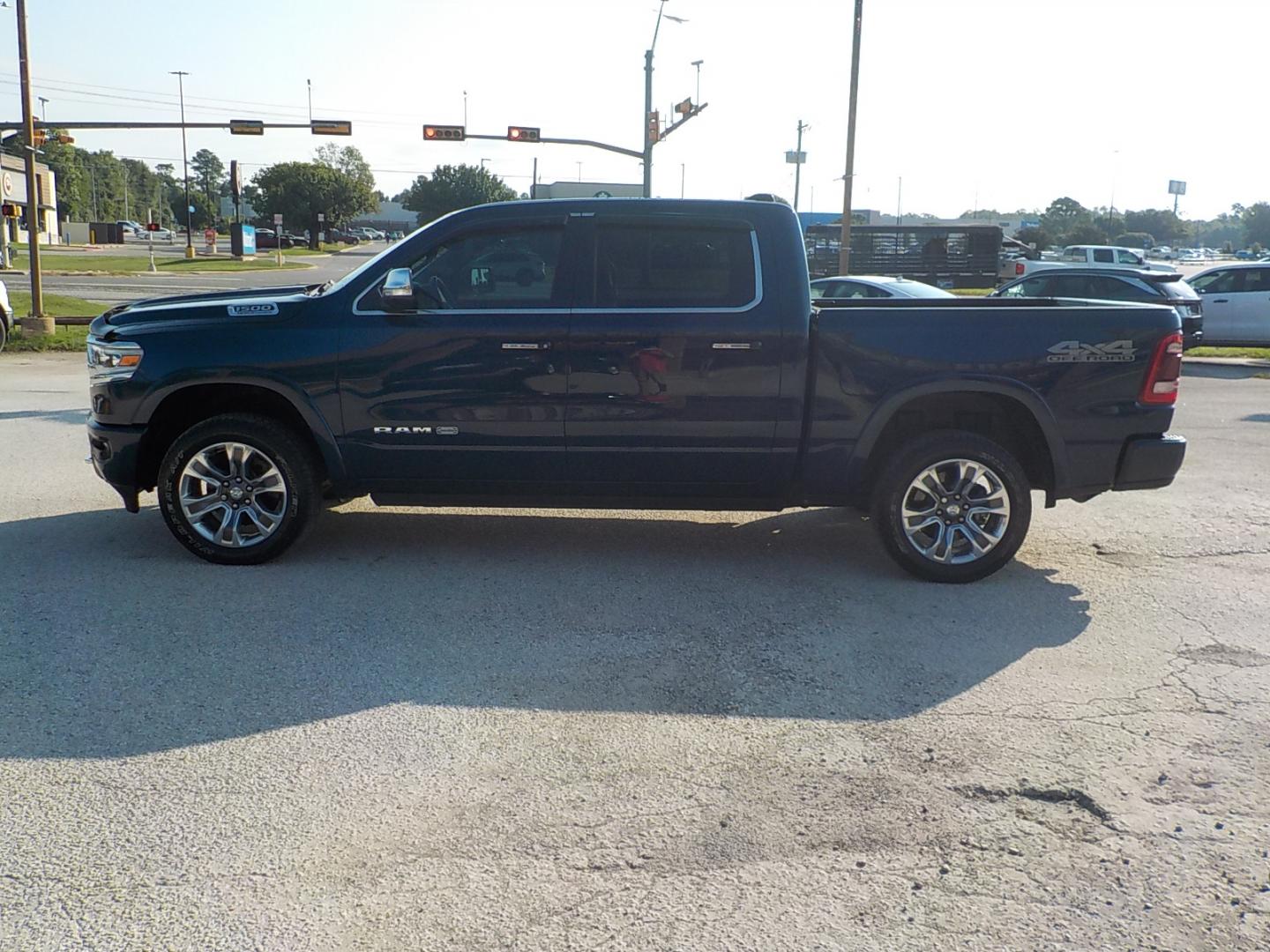 2021 Blue /Tan RAM 1500 Longhorn Crew Cab SWB 4WD (1C6SRFKT5MN) with an 5.7L V8 OHV 16V engine, 8A transmission, located at 1617 W Church Street, Livingston, TX, 77351, (936) 327-3600, 30.710995, -94.951157 - ONE OWNER!! LOW MILES!! IMMACULATE!! - Photo#4