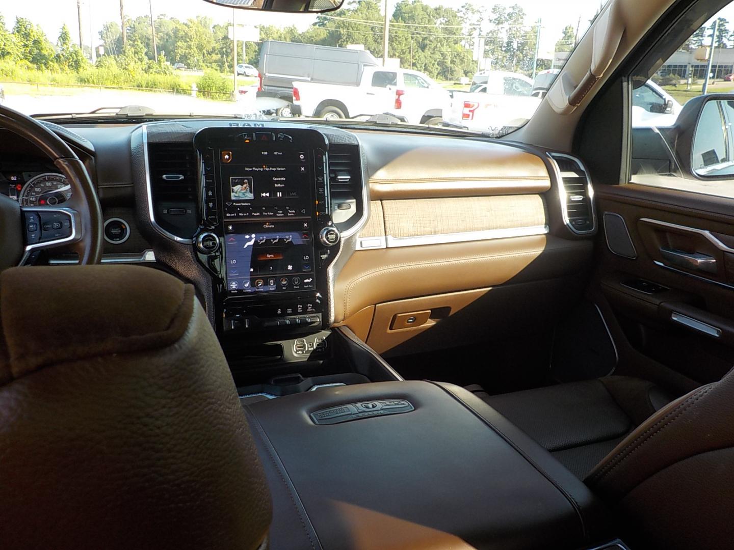 2021 Blue /Tan RAM 1500 Longhorn Crew Cab SWB 4WD (1C6SRFKT5MN) with an 5.7L V8 OHV 16V engine, 8A transmission, located at 1617 W Church Street, Livingston, TX, 77351, (936) 327-3600, 30.710995, -94.951157 - ONE OWNER!! LOW MILES!! IMMACULATE!! - Photo#11