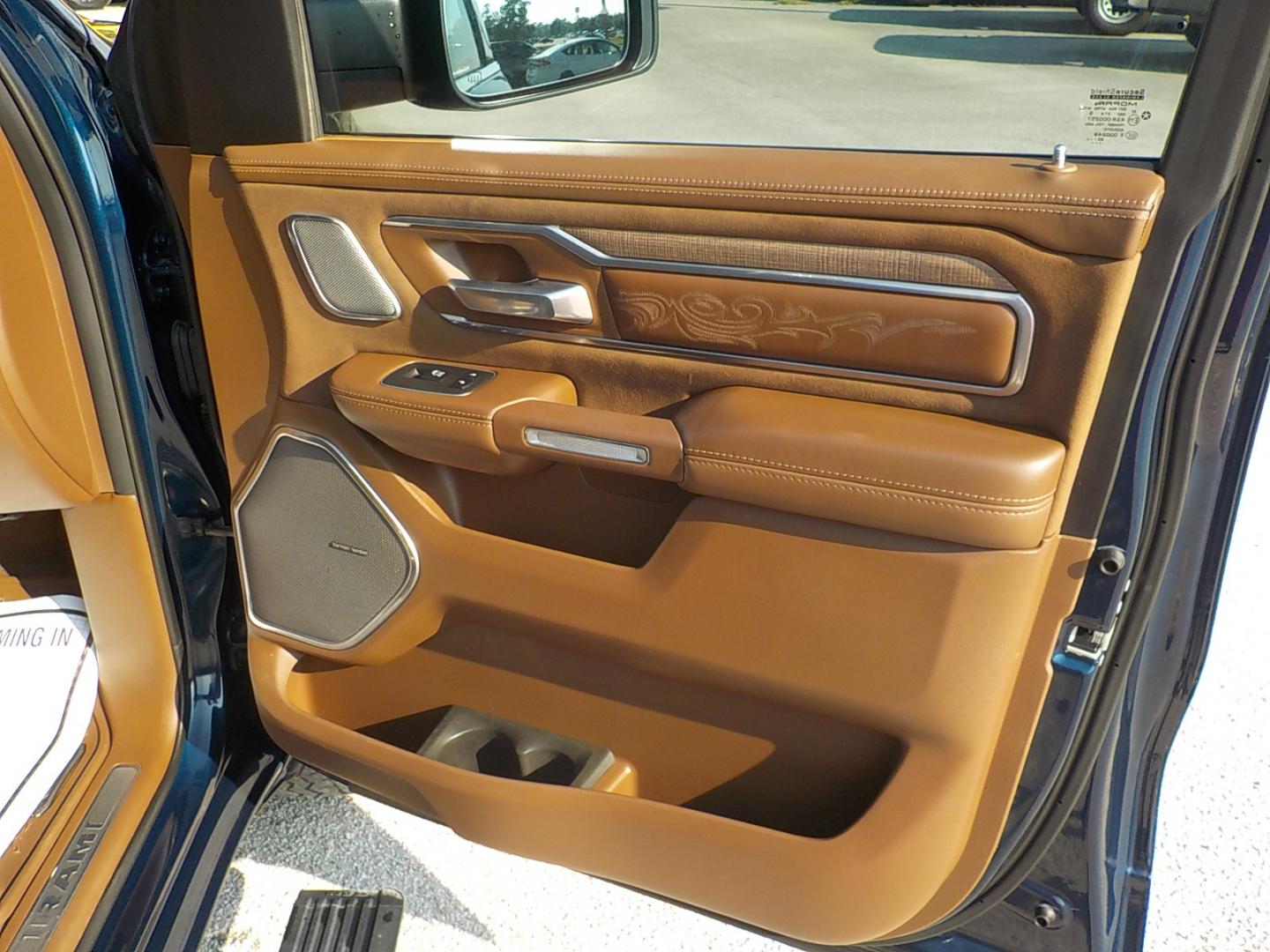 2021 Blue /Tan RAM 1500 Longhorn Crew Cab SWB 4WD (1C6SRFKT5MN) with an 5.7L V8 OHV 16V engine, 8A transmission, located at 1617 W Church Street, Livingston, TX, 77351, (936) 327-3600, 30.710995, -94.951157 - ONE OWNER!! LOW MILES!! IMMACULATE!! - Photo#17