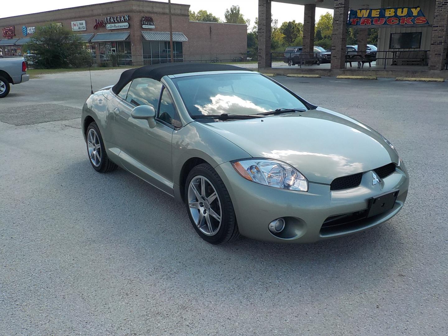2008 Lt Green /Black Mitsubishi Eclipse GT Spyder (4A3AL35TX8E) with an 3.8L V6 SOHC 24V engine, Automatic transmission, located at 1617 W Church Street, Livingston, TX, 77351, (936) 327-3600, 30.710995, -94.951157 - LOW LOW MILES! And yes, that is the correct miles! Garage kept all it's life. This car is hard to believe how clean it is! If you want a convertible to sport around in on the weekends and don't want to spend a fortune this is the ONE! - Photo#6