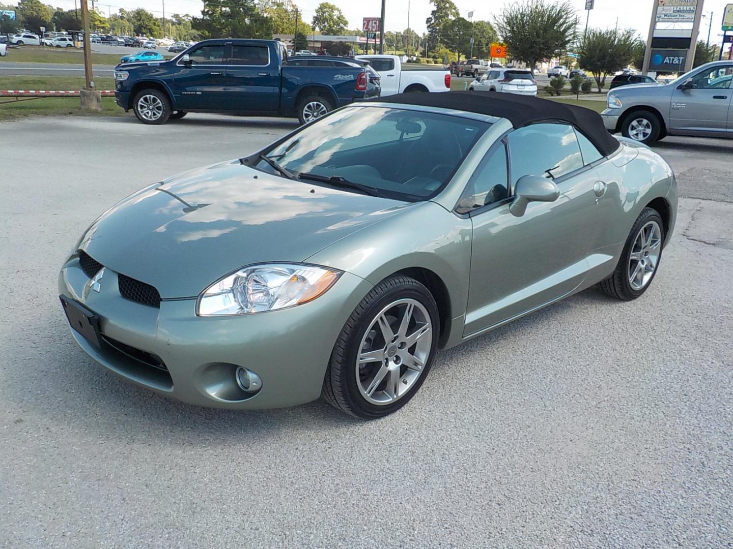 2008 Lt Green /Black Mitsubishi Eclipse GT Spyder (4A3AL35TX8E) with an 3.8L V6 SOHC 24V engine, Automatic transmission, located at 1617 W Church Street, Livingston, TX, 77351, (936) 327-3600, 30.710995, -94.951157 - LOW LOW MILES! And yes, that is the correct miles! Garage kept all it's life. This car is hard to believe how clean it is! If you want a convertible to sport around in on the weekends and don't want to spend a fortune this is the ONE! - Photo#8