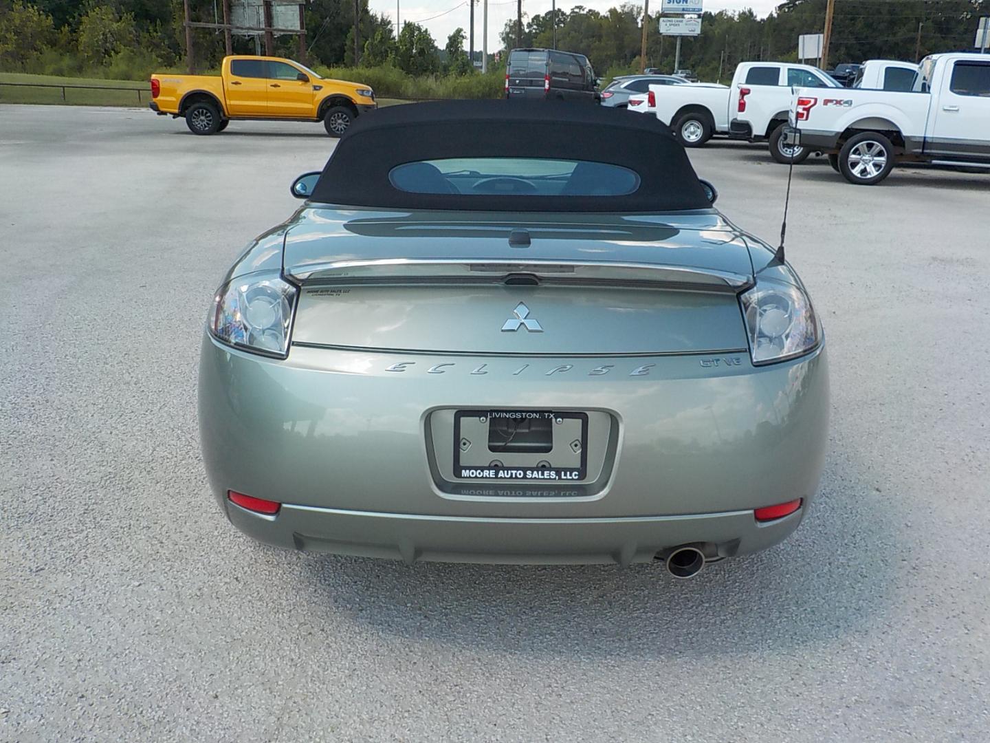 2008 Lt Green /Black Mitsubishi Eclipse GT Spyder (4A3AL35TX8E) with an 3.8L V6 SOHC 24V engine, Automatic transmission, located at 1617 W Church Street, Livingston, TX, 77351, (936) 327-3600, 30.710995, -94.951157 - LOW LOW MILES! And yes, that is the correct miles! Garage kept all it's life. This car is hard to believe how clean it is! If you want a convertible to sport around in on the weekends and don't want to spend a fortune this is the ONE! - Photo#12