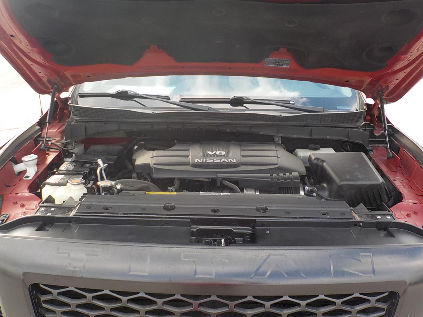 2017 Maroon /Black Nissan Titan S Crew Cab 2WD (1N6AA1EK3HN) with an 5.6L V8 DOHC 32V engine, 6A transmission, located at 1617 W Church Street, Livingston, TX, 77351, (936) 327-3600, 30.710995, -94.951157 - Extremely nice truck for the money!! Come check it out for yourself - Photo#8