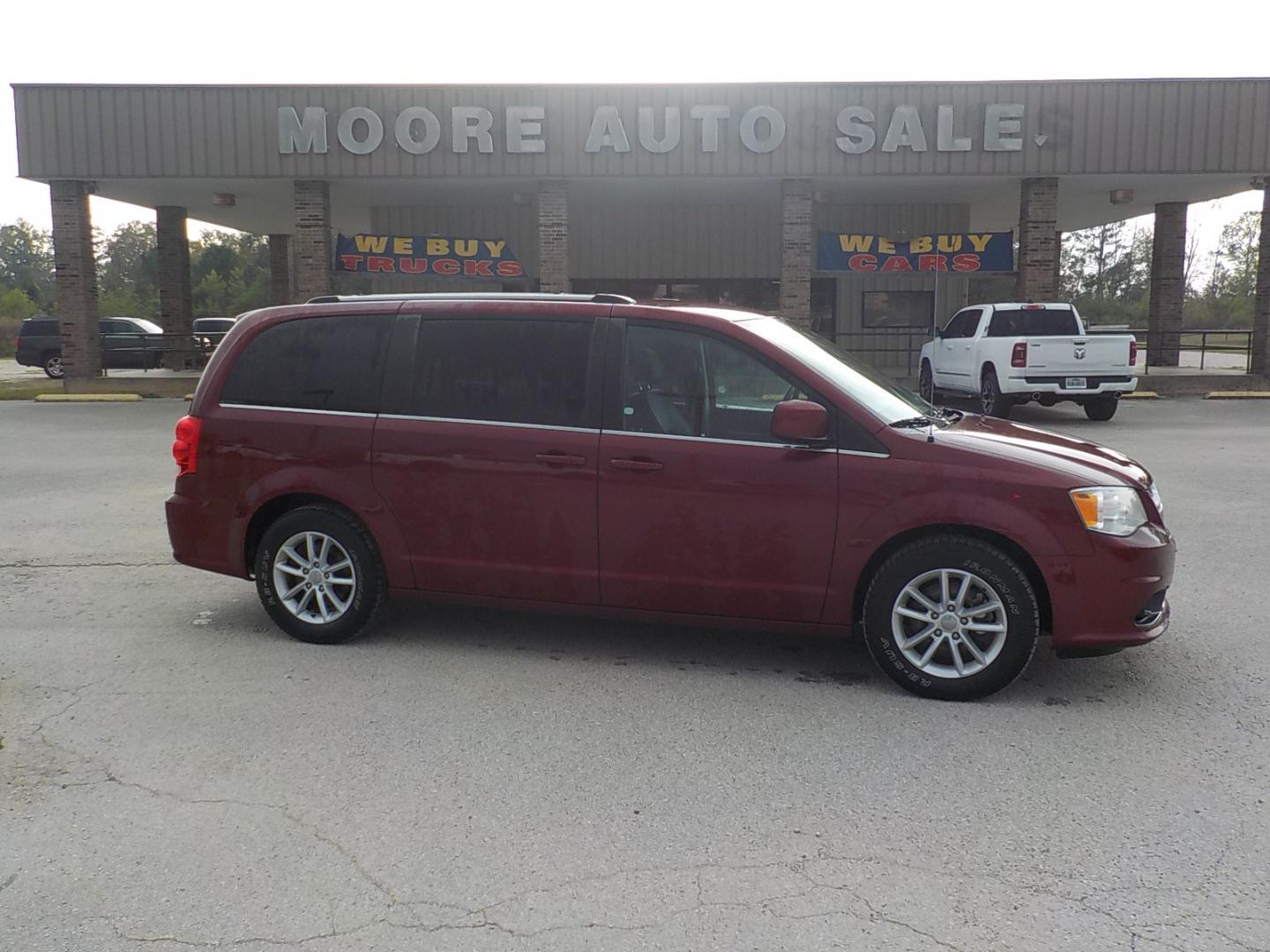 2020 Maroon /Black Dodge Grand Caravan SXT (2C4RDGCG1LR) with an 3.6L V6 DOHC 24V engine, 6A transmission, located at 1617 W Church Street, Livingston, TX, 77351, (936) 327-3600, 30.710995, -94.951157 - Fantastic family vehicle for not a lot of money in today's world!! - Photo#0