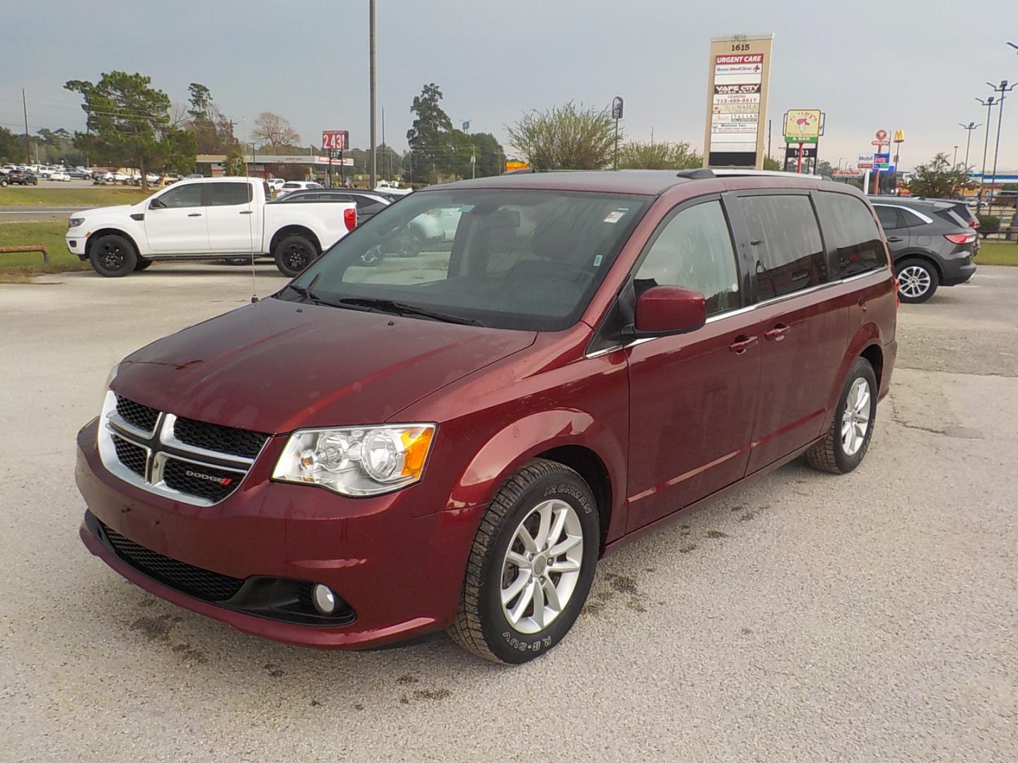 2020 Maroon /Black Dodge Grand Caravan SXT (2C4RDGCG1LR) with an 3.6L V6 DOHC 24V engine, 6A transmission, located at 1617 W Church Street, Livingston, TX, 77351, (936) 327-3600, 30.710995, -94.951157 - Fantastic family vehicle for not a lot of money in today's world!! - Photo#3